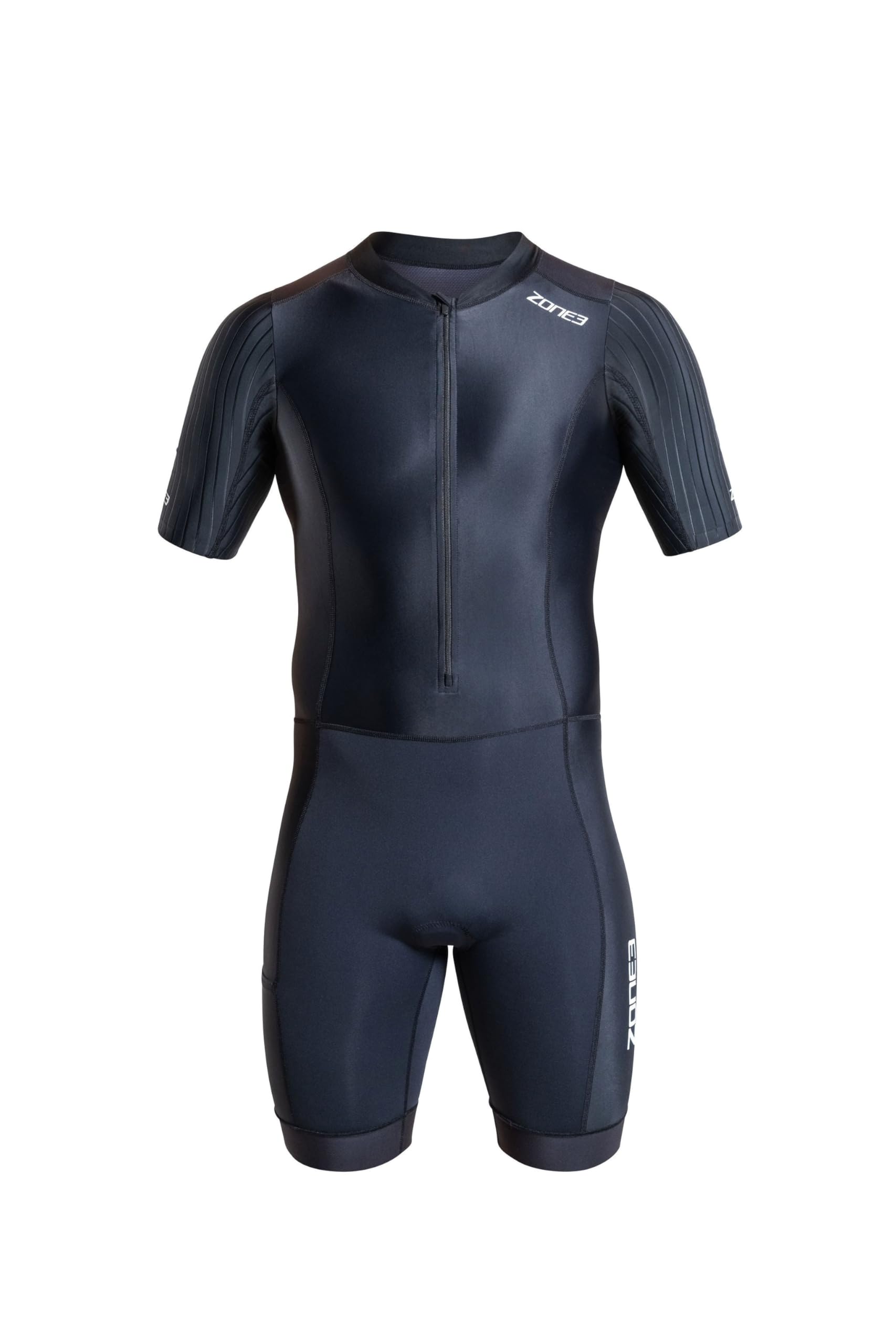 ZONE3 Men's Activate+ Short Sleeve Tri Suit – Performance One-Piece for Triathlon Training & Racing