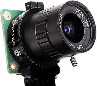 sb components Raspberry Pi 12.3 MP Camera Lens 6mm, 3MP Wide-angle Lens for Raspberry Pi Camera | Official Lens for the Raspberry Pi Camera