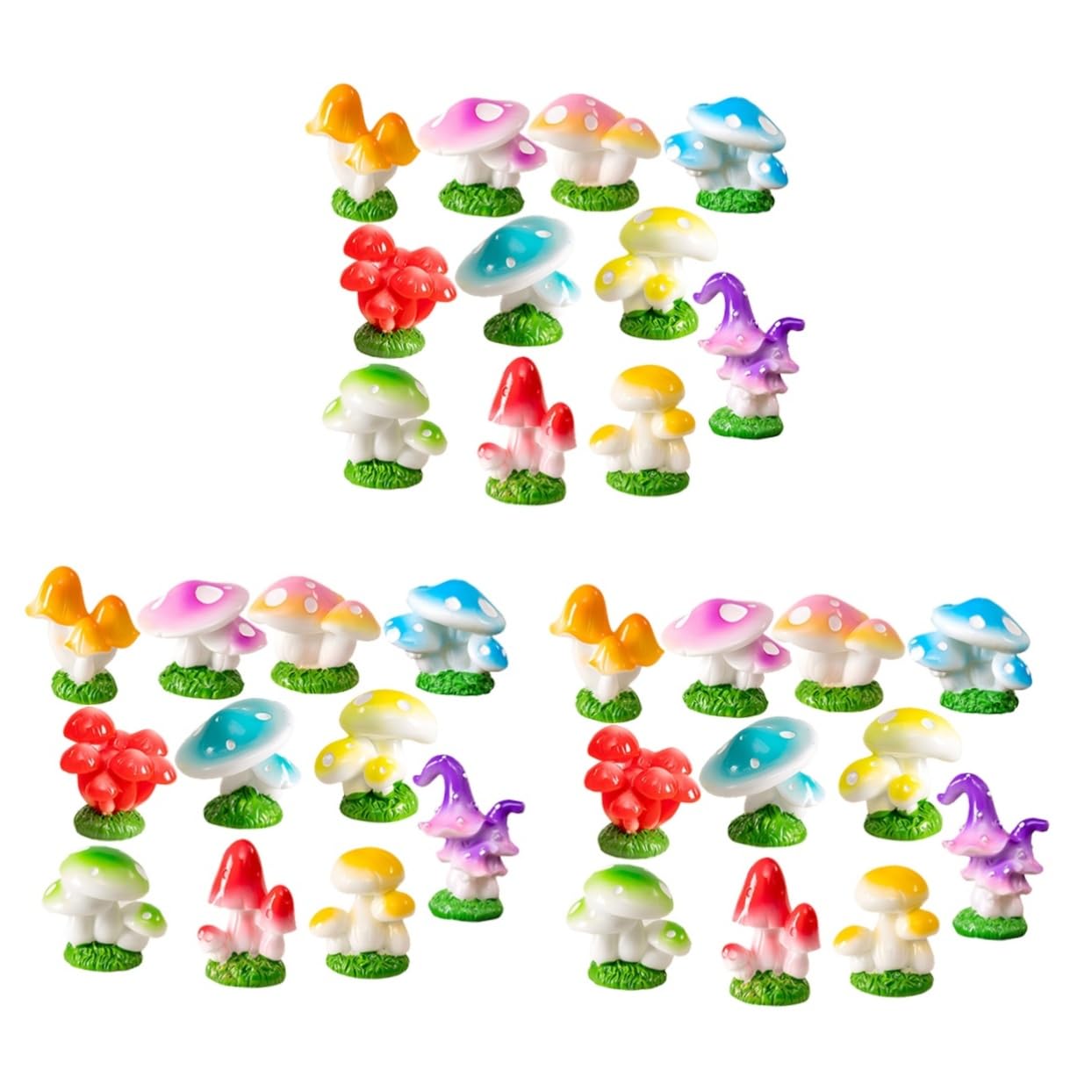 Figurines de champignons en résine BESPORTBLE pour micro paysage