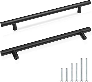 Probrico Kitchen Black Door Handles for Cabin...,