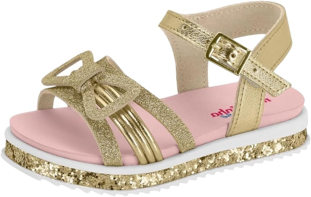 Sandália Infantil Menina Conforto Brilho Moderno Molekinha