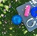 TRIXES Blau Pilates-Übung, Kräftigungsball, PVC, Yoga-Workout-Gymnastik-Übungshilfe, Gymnastikball, Pilates-Ball, Fitnessstudio-Zubehör, Trainingsgeräte