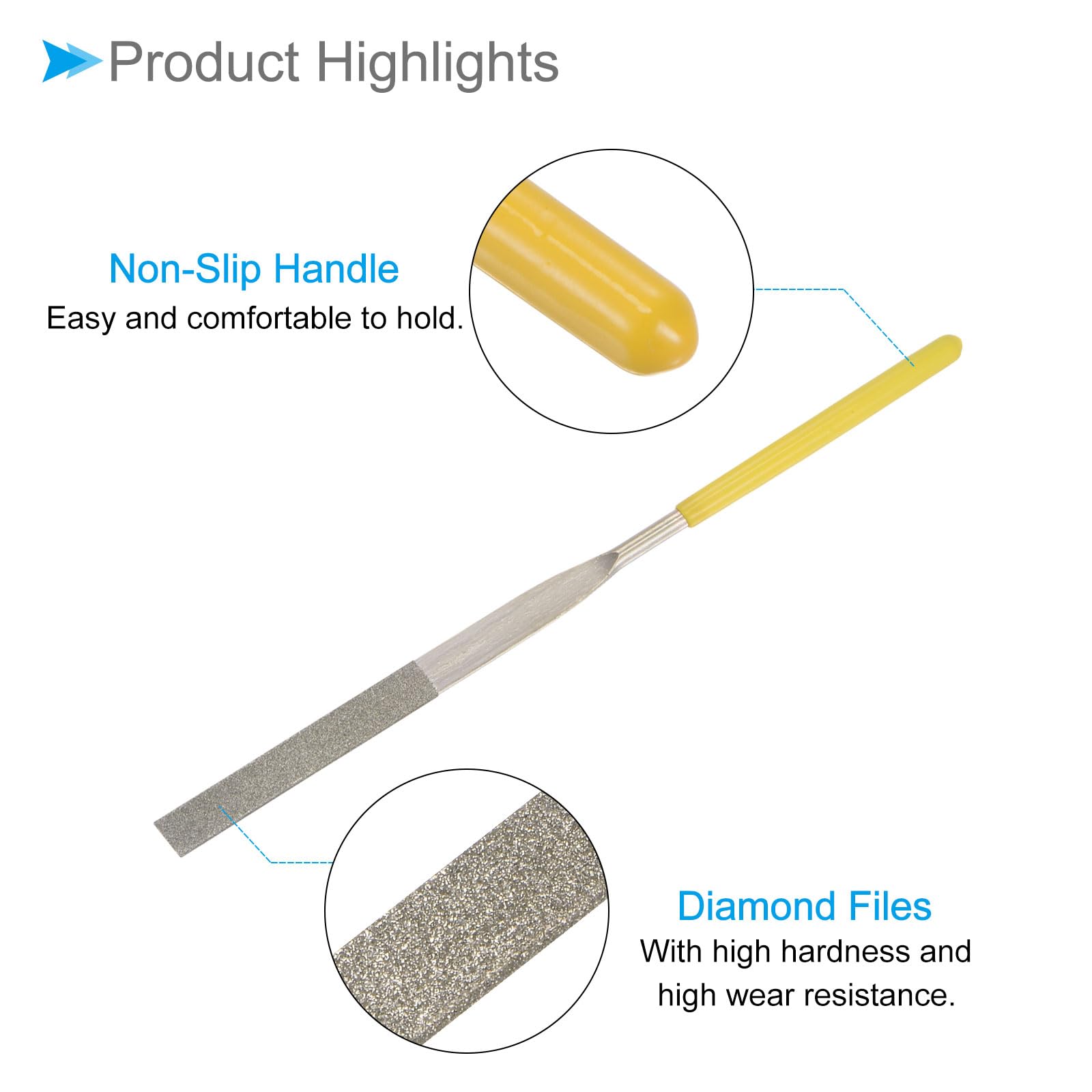 CoCud Diamond Coated Needle File,, 4x160mm - Image 4