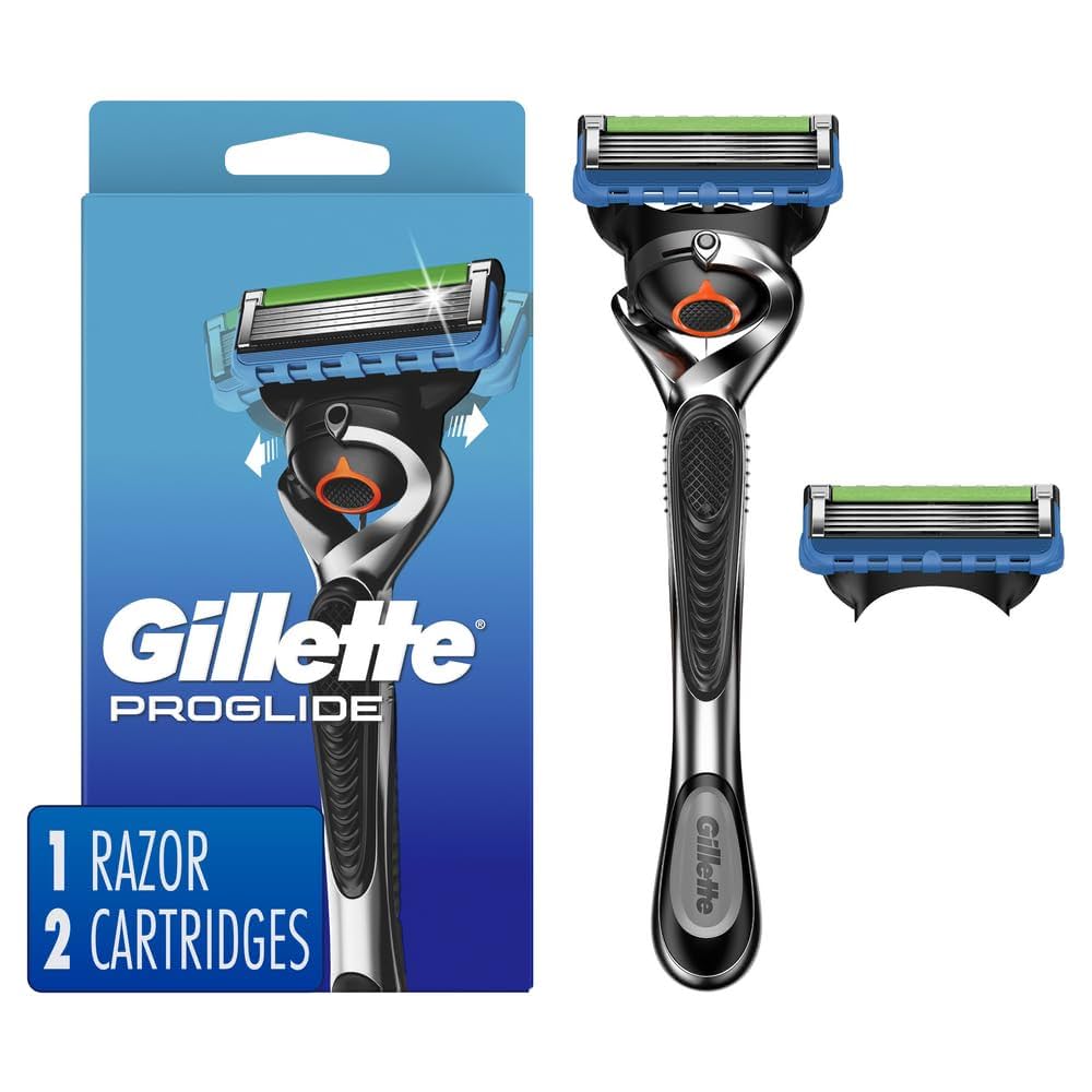 Gillette ProGlide 5+1 剃刀とカートリッジセット Amazon.com: Gillette ProGlide Razor for Men, Handle + 2
