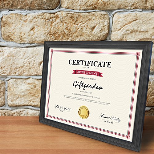 Image of Giftgarden 8.5x11 Picture Frames Black Frame Set for Tabletop or Wall Decor, 6 Pack