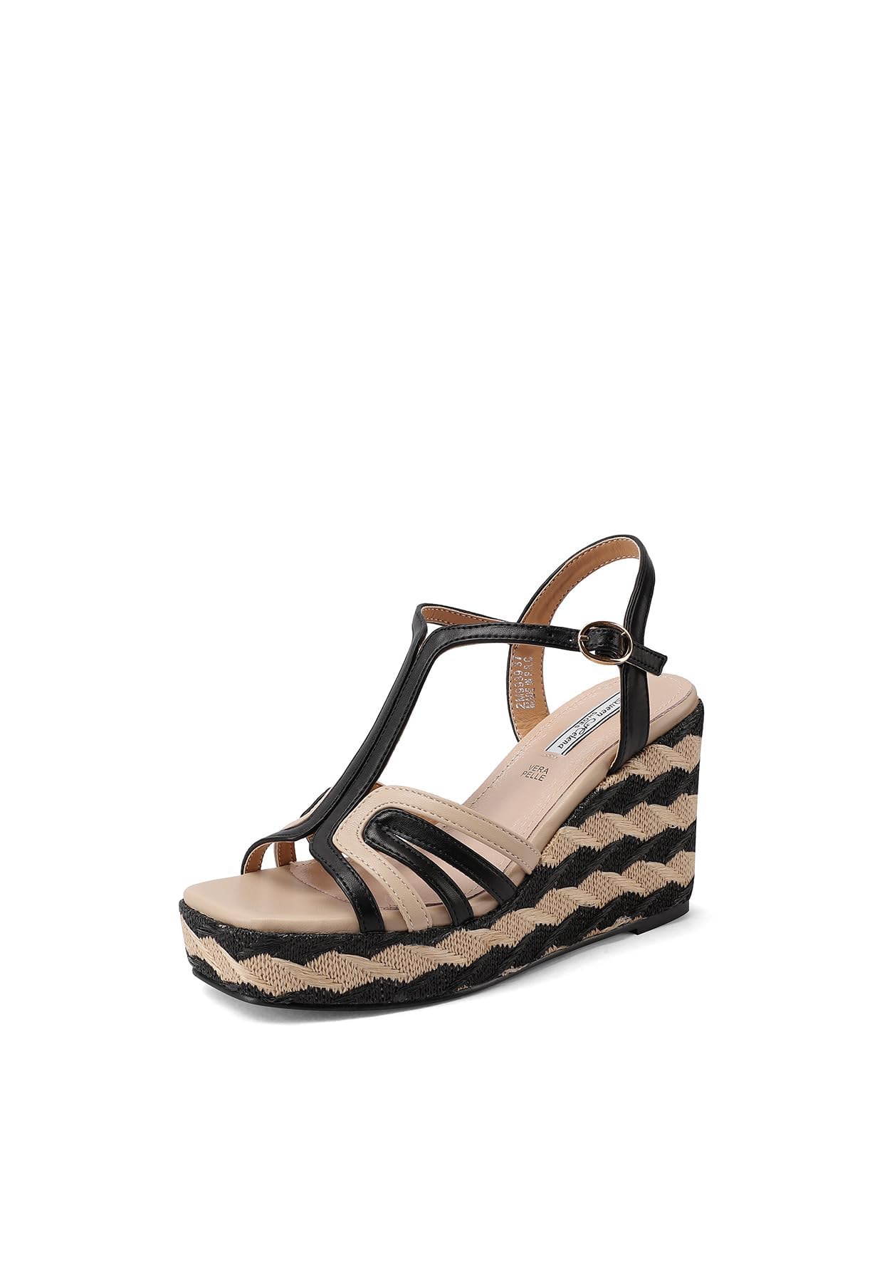 QUEEN HELENA Zeppe Donna Sandali Alti con Cinturino ZM9939