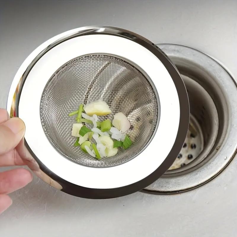 Sink Strainer Jali Stainless Steel Kitchen Drain Filter Waste Coupling Basin Basket Stopper Drainer Round Strainers with Large Wide Rim 4.5" Diameter Sinks Mesh Hole Trap Screen Hair Catcher Shower 1p (B0DF5DX6TR) Amazon Price History, Amazon Price Tracker