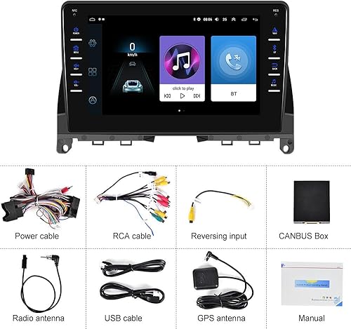 Miniatura 2 de Android 13.0 reproductor de radio estéreo para coche para Mercedes-Benz W204 2006-2011 8 pulgadas pantalla táctil receptor de audio para coche con