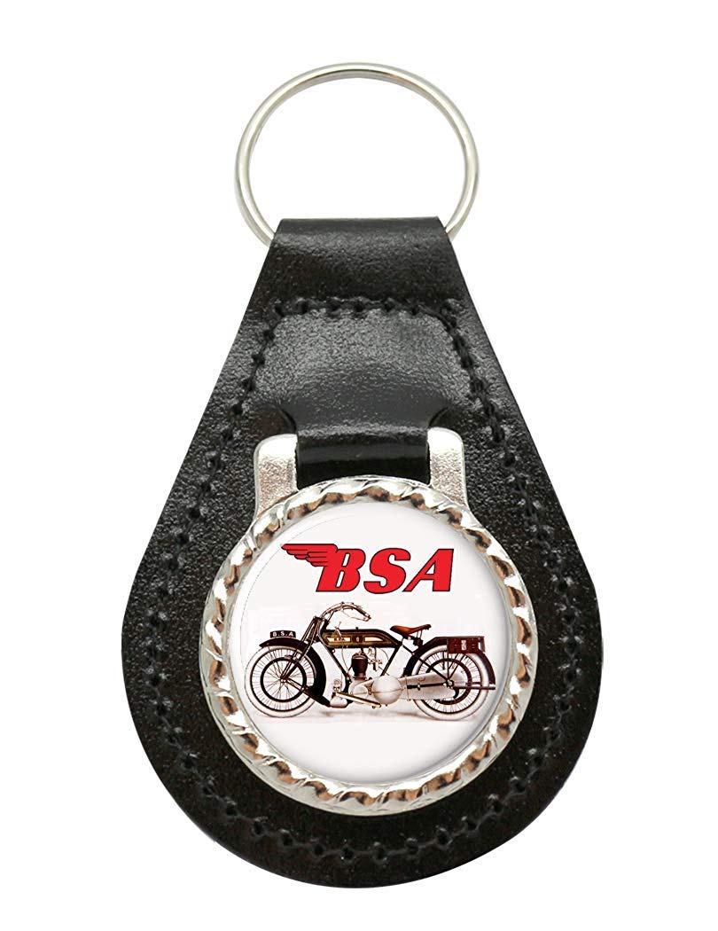 Giftshop UK BSA Model L 1923 Motorcycle Leather Key Fob