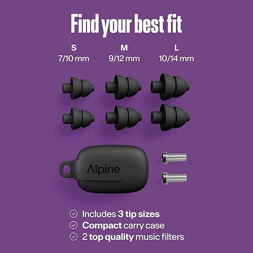 Vista 29 de Alpine PartyPlug - Tapones para los oídos de concierto con reducción de ruido de 19 dB, protección auditiva reutilizable para festivales de música
