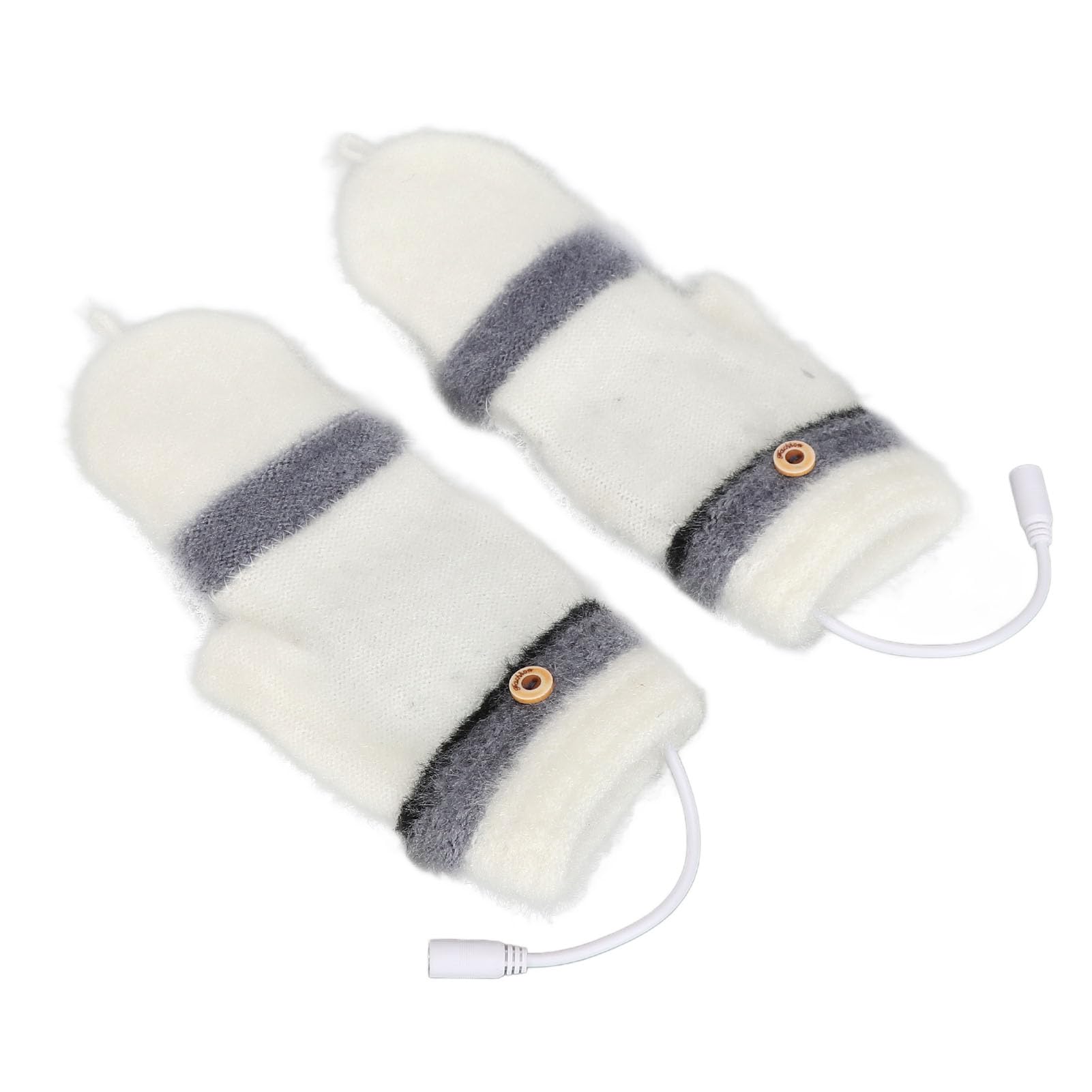 Muiltvoe USB Heated Gloves, Winter Warm Full Finger Half Fingerless Laptop Typing Gloves with Dual Sided Heat Chips, for Gaming Office Work Skiing Cycling Outdoor Adventure