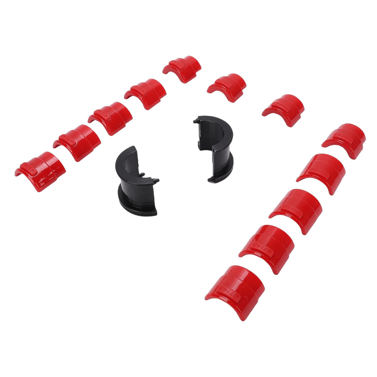 Jectse Zestaw Narzędzi do Sterownika Uszczelki Widelca, Adapter do Montażu i Demontażu Uszczelki 35 36 40 41 42 43 45 46 47 48 49 50 Mm, Uniwersalny Instalator Widelca Motocykla Terenowego