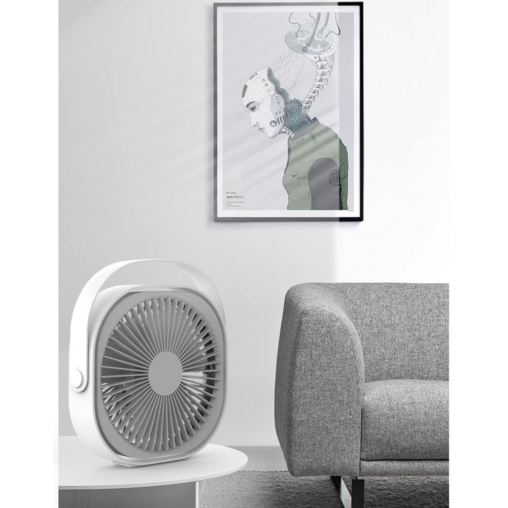 Ventilatore portatile da collo 4000 mAh ricaricabile senza lama appeso a 3 velocità di regolazione a 360 ° raffreddamento indossabile flessibile mini ventilatore personale per uomini donne bambini