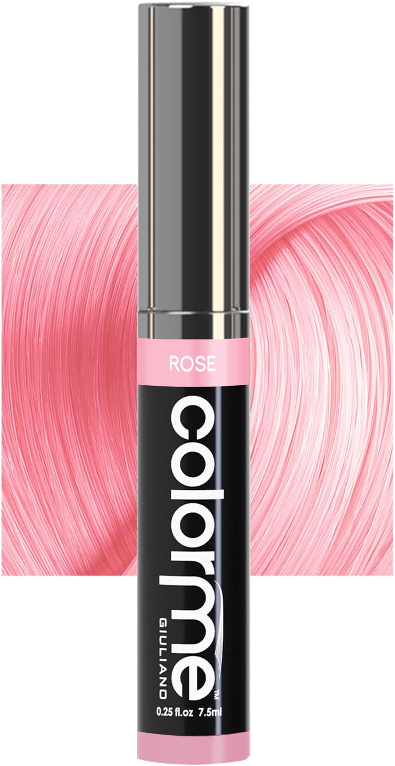 Colorme Root Touch Up Temporary Hair Mascara to color and Blend Semi Permanent Dye regrowth. Washes Out (ROSE)