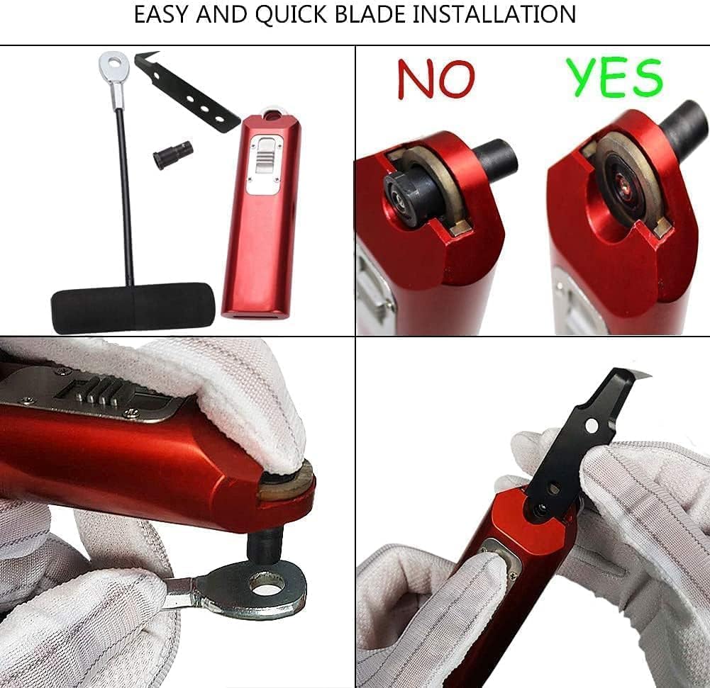 JL&LOVE Windshield Removal Tools,Universal Car Windscreen Quick Release Cold Knife Windshield and car Window Glass Urethane Scraper Tool Set