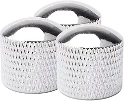 Kit C/ 03 Knob Pressão Metal Cromado Para Guitarra Baixo