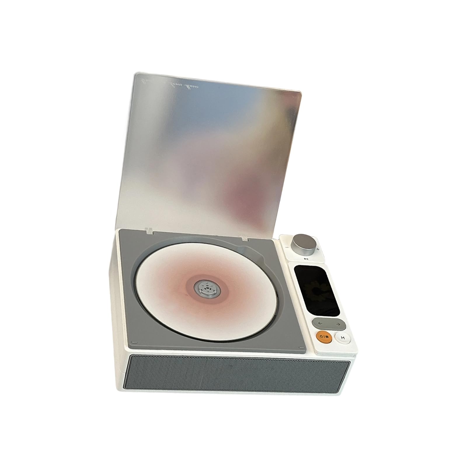 Lettore musicale HiFi portatile con supporti multiformato e altoparlanti incorporati Design ABS durevole per viaggi Home Office lettore CD retrò