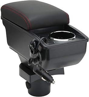 Sponsored You’re seeing this ad based on the product’s relevance to your search query.Learn more about this advertisement OYHCM Car Armrest for VW UP 3 5 Doors 121 122 123 (2011-2020) Double Storage Centre Console Armrests Easy Installation Black Leather (with Quick Charge Plug, Black with Red)