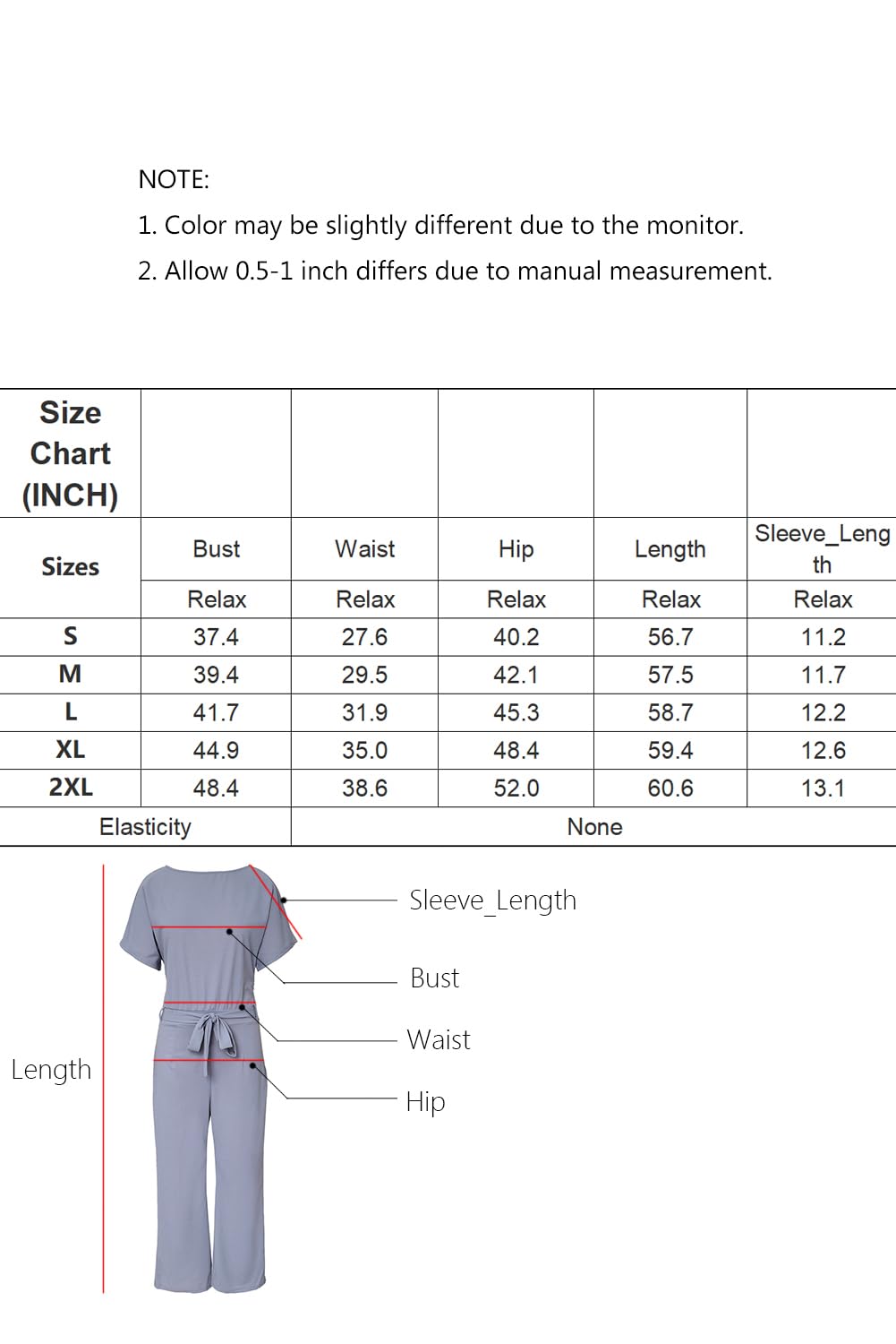 Damen Elegante Halbe Ärmel Laterne Ärmel Jumpsuit Mit Gürtel Weites Bein Hose Jumpsuit