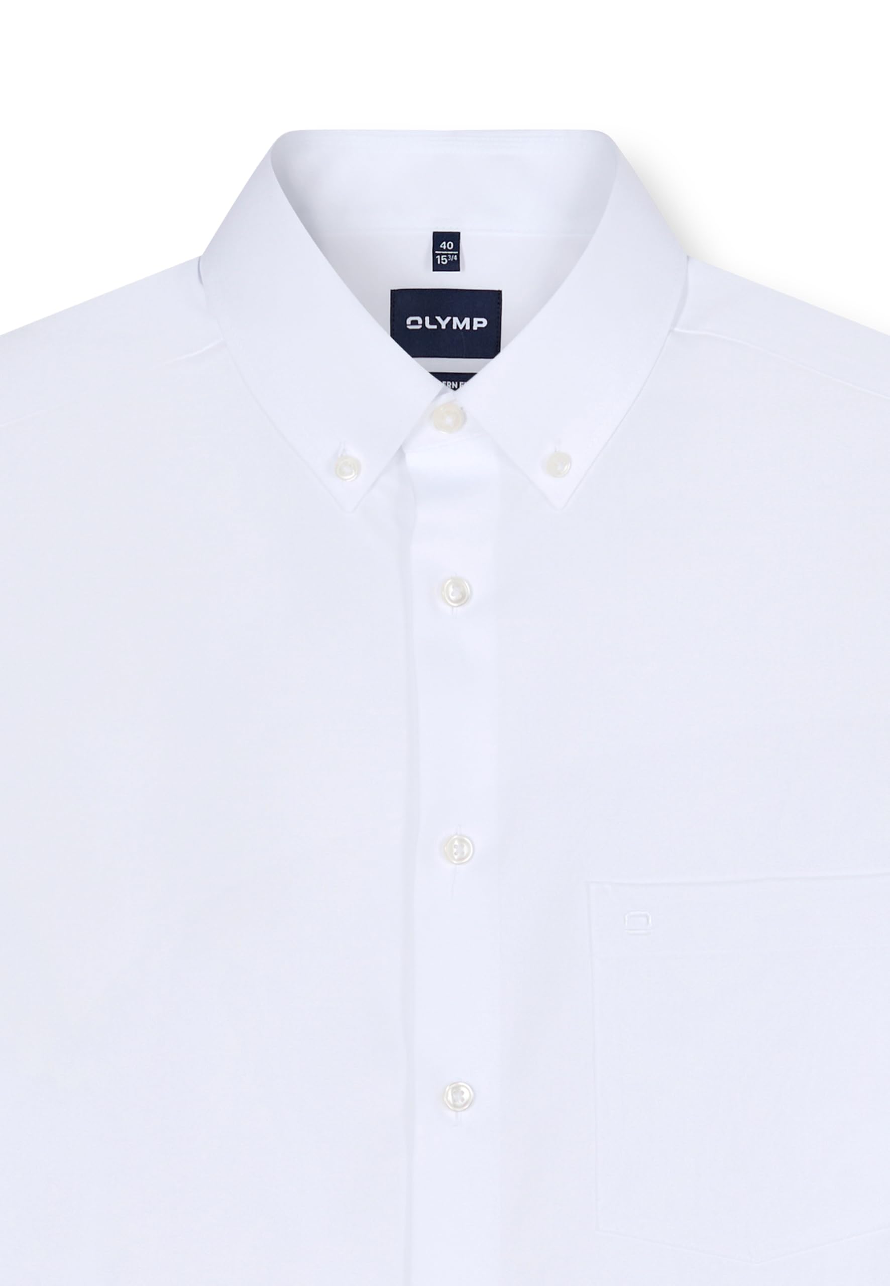 OLYMP Herren Businesshemd Langarm Luxor,Kariert,modern fit,Button-Down-Kragen