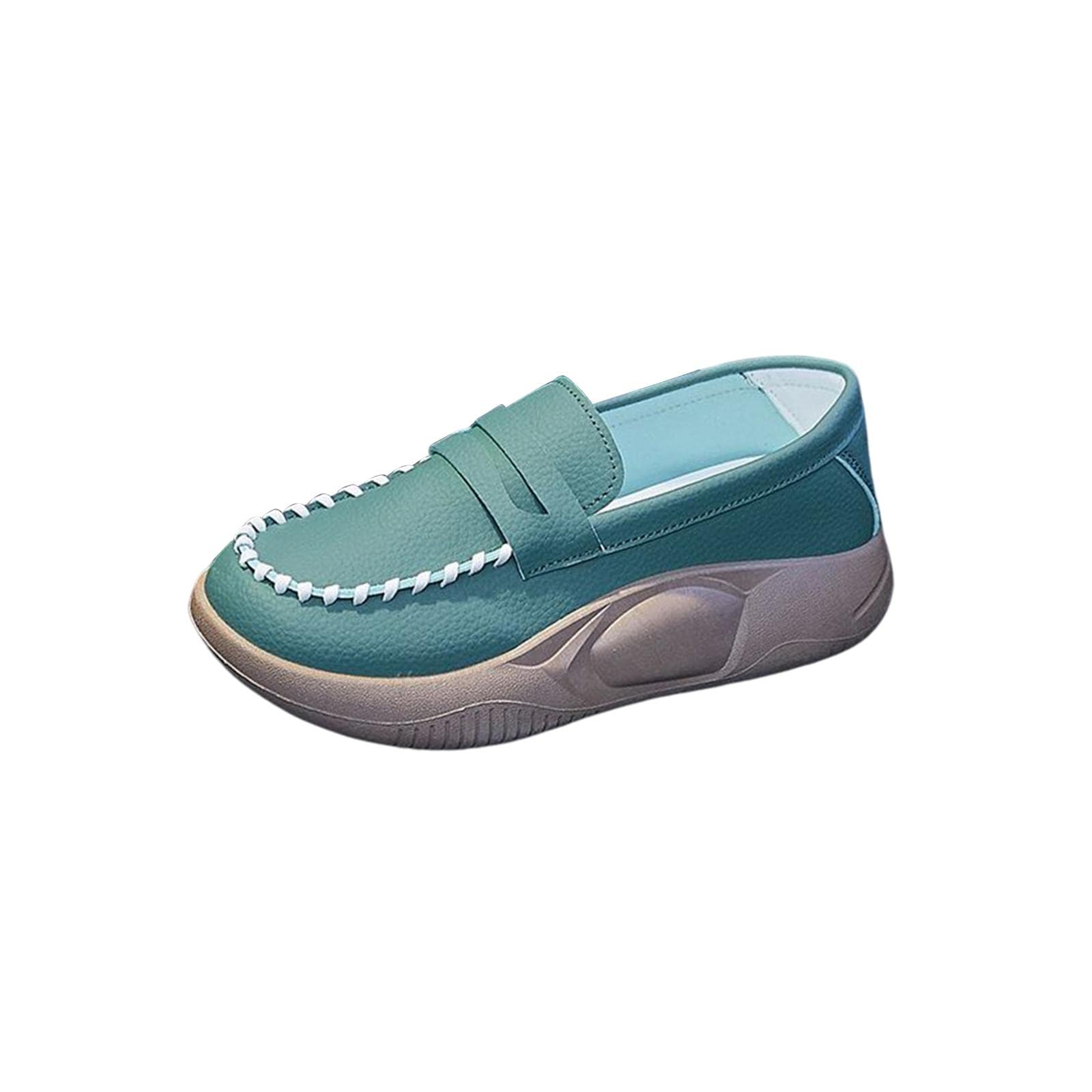 shopora Casual Women Shoes Comfortable Slip On Soft For Indoor Outdoor Walking Green 39 | Womens Shoes | Flats & Oxfords-picture-34