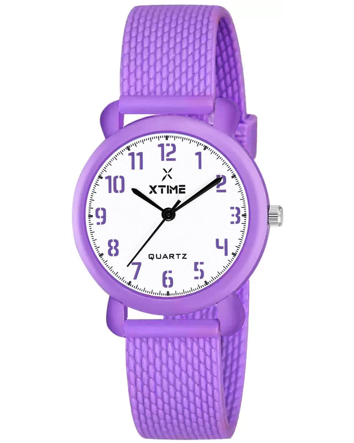 XTIME Analogue Watch Round White Dial & Purple Resin Strap for Boys & Girls (B0CGGBLWQF) Amazon Price History, Amazon Price Tracker
