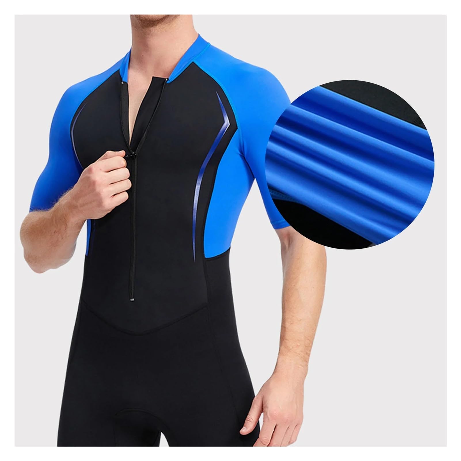 Muta Sub Muta da Sub Muta da Uomo in Neoprene da 1,5 mm, Leggera for Il Nuoto(Blue,L)