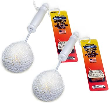 2-Pack Harmless Hot Tub Spa & Bathtub Gentle Cleaning Brushes