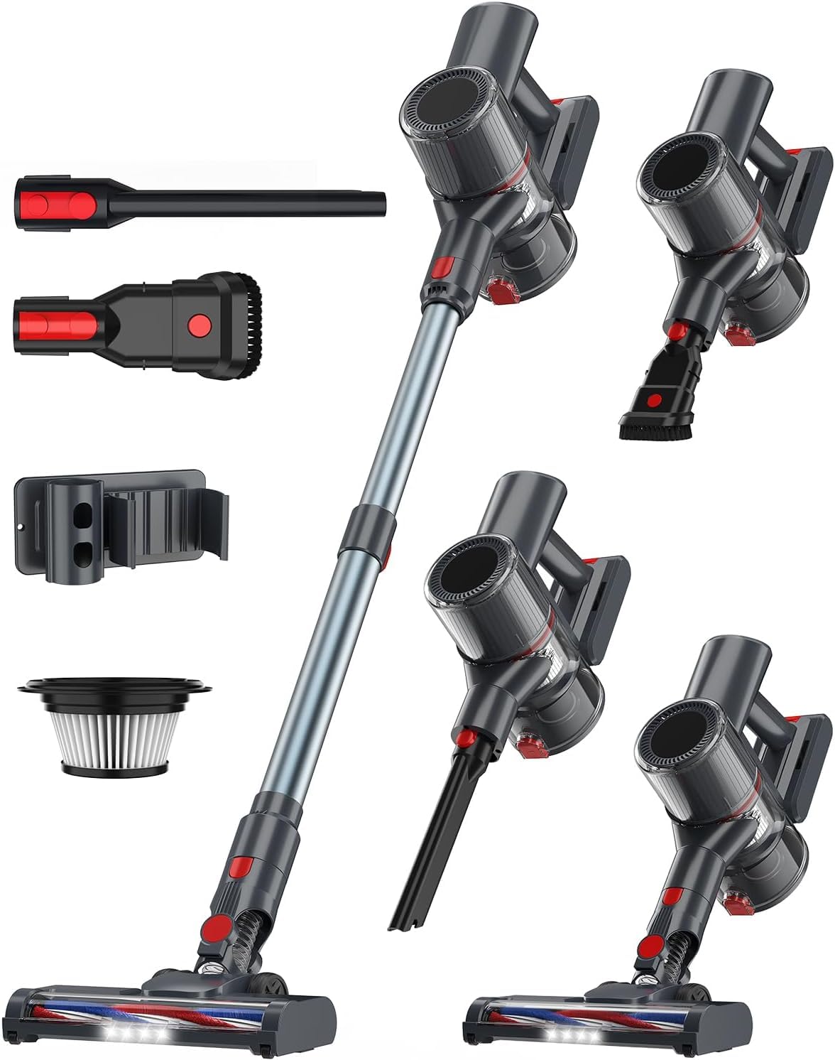 Cordless Vacuum Cleaner, 230W Stick Vacuum with Powerful Suction, 50Mins Runtime Vacuum Cleaners