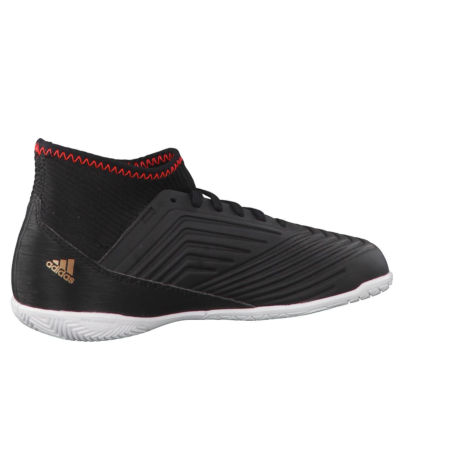Adidas Predator Tango 18.3 In J Zapatillas de fútbol Sala, Unisex niños, Negro (Negbas/Ftwbla/Rojsol 000), 30 EU (11.5 Infantil UK)