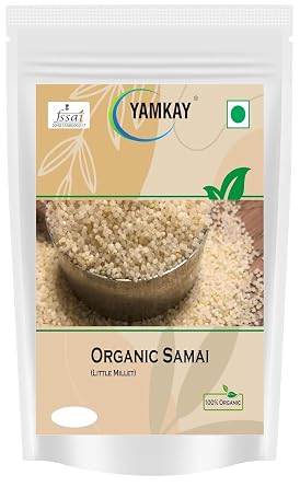 Yamkay Organic Samai Rice - Premium Little Millet | Kutki | Samalu | Kurikku | Small Millet | 100% Natural & Gluten-Free | Healthy Millet 1500 GM3.30 Pounds Little Millet