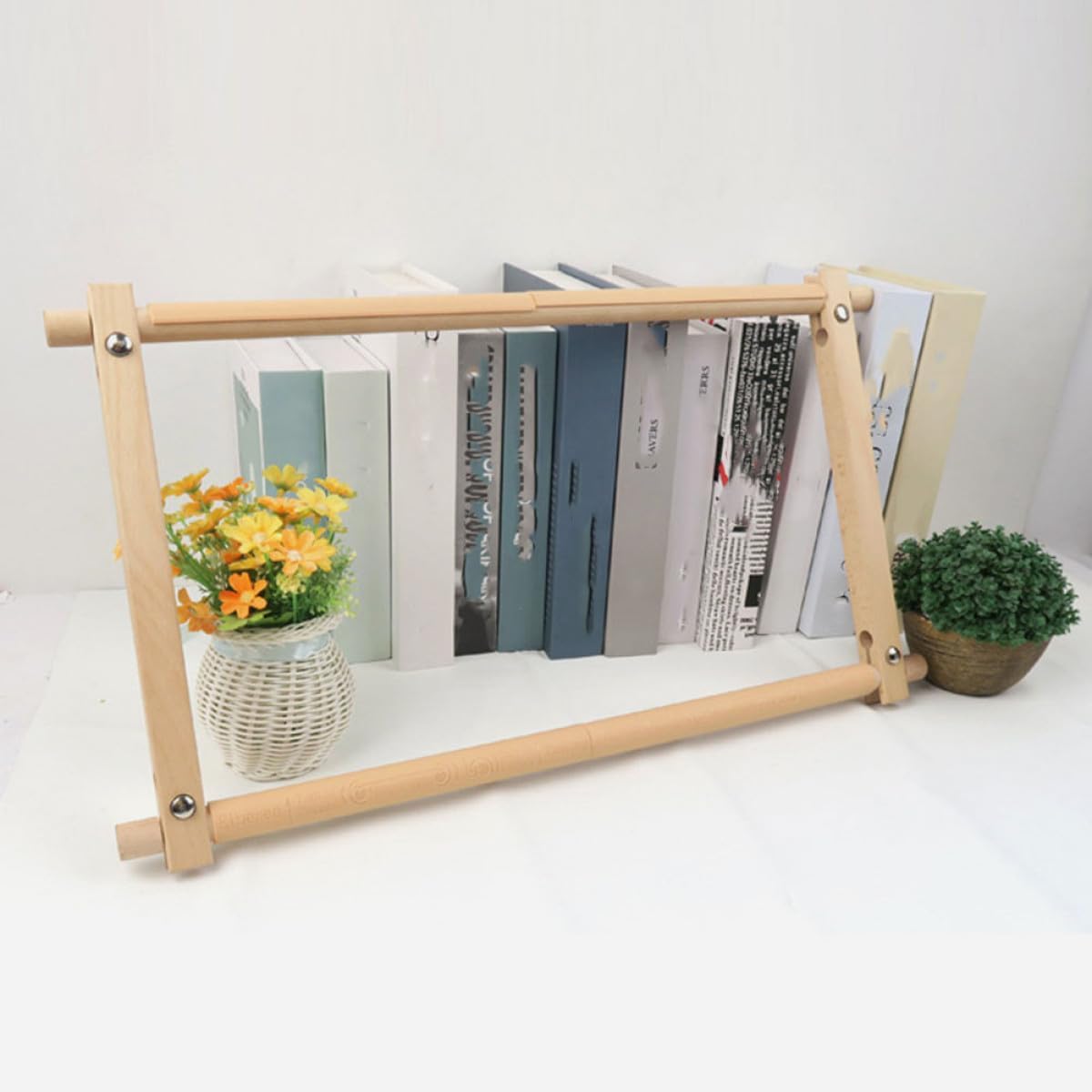 Alipis Cross Stitch Stand Embroidery Frame DIY Embroidery Tool Solid Beech Wood for Needlework and Tapestry Crafting