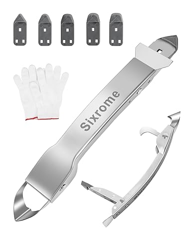 Herramientas de calafateo de acero inoxidable, herramienta de acabado de sellador 4 en 1, herramienta de eliminación de lechada, herramienta de