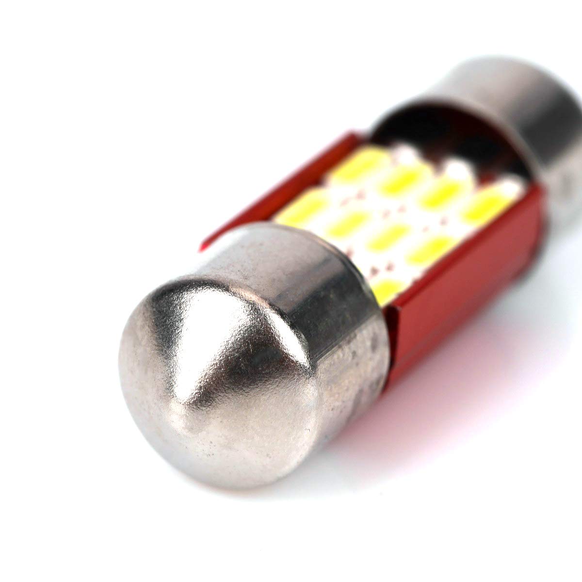 4x CANBUS Festoon LED Interior Bulbs - 31mm DE3175 White 6000K For Car Dome & Map Lights
