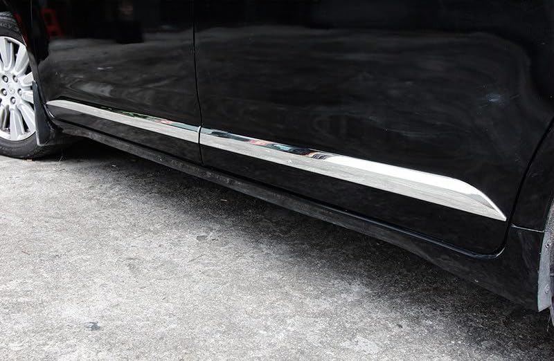 4pcs ABS Chrome Car Body Side Moulding Trim Overlay Cover Trim Molding Trim Molding Strip Decorative Emblems for Toyota Sienna 2011 2012 2013 2014 2015 2016 2017 2018 2019 2020