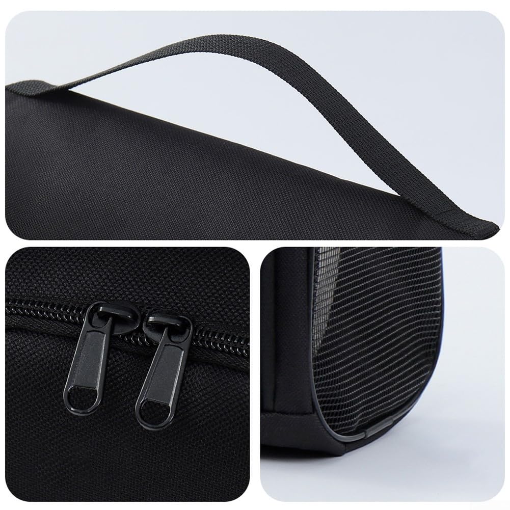 Elegante bolsa de zapatos de golf con diseño ventilado y compartimentos funcionales (negro)