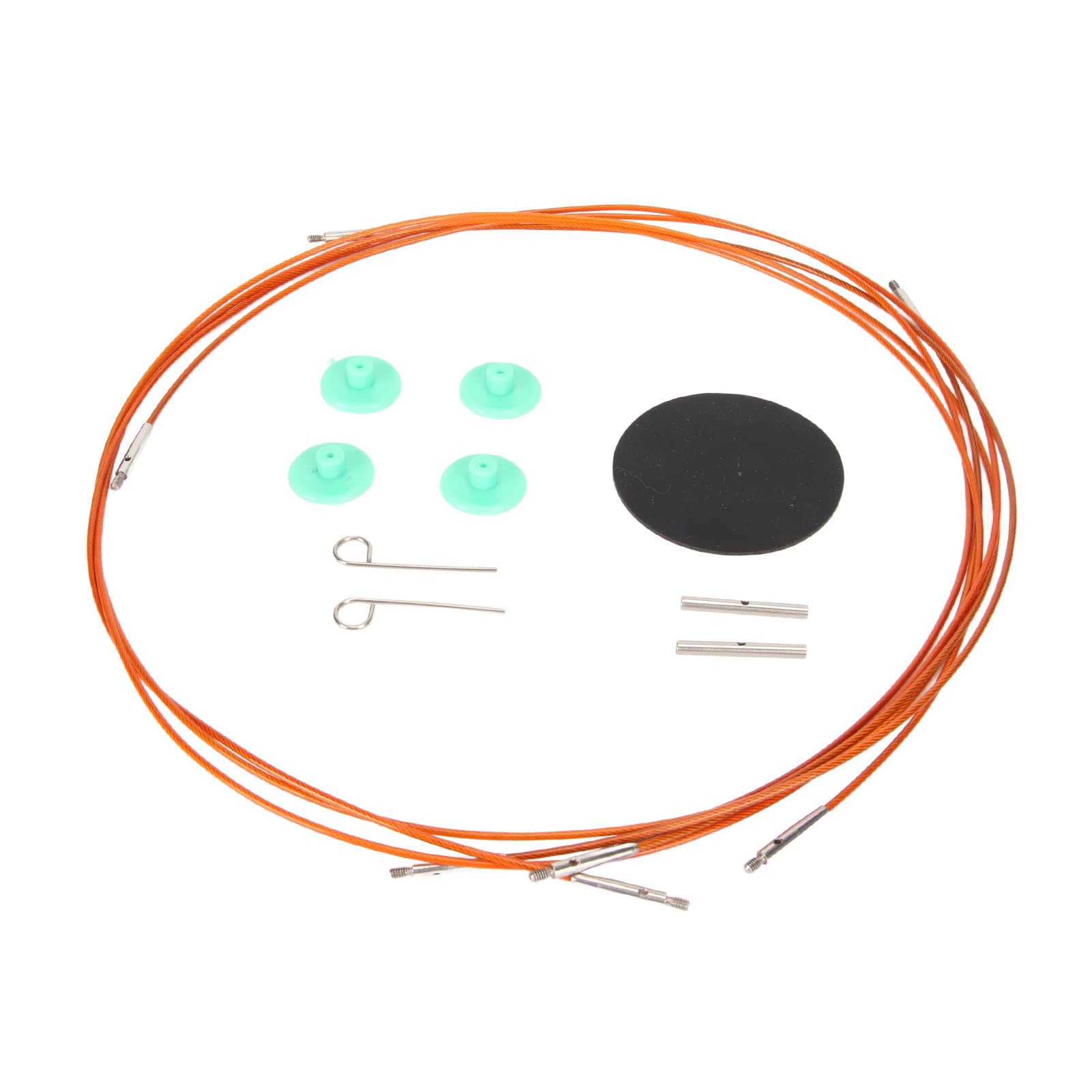Juego de 10 Pares de Agujas de Tejer Circulares, Agujas de Tejer de Bambú Intercambiables con Mango Ergonómico, Juego de Agujas de Ganchillo con Bolsa de Almacenamiento para