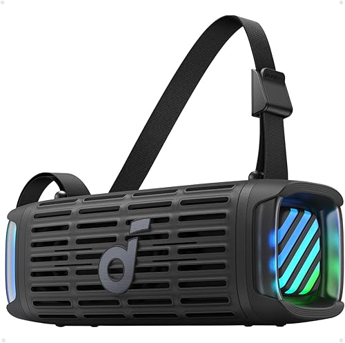 Soundcore Boom 3i by Anker, Altavoz compacto para exteriores, IP68 impermeable, reproducción flotante, resistente al agua salada, BassUp 2.0,