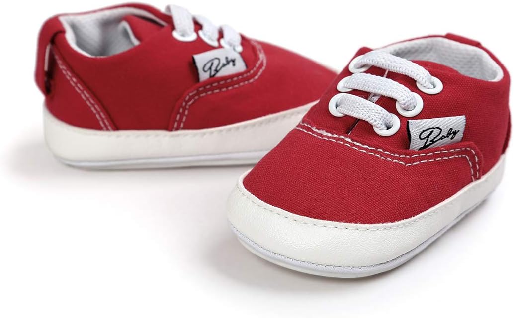 Infant Baby Boys Girls Canvas Sneaker Toddler Slip On Anti Skid Newborn First Walkers Candy Shoes for 0-18 Months - Image 6