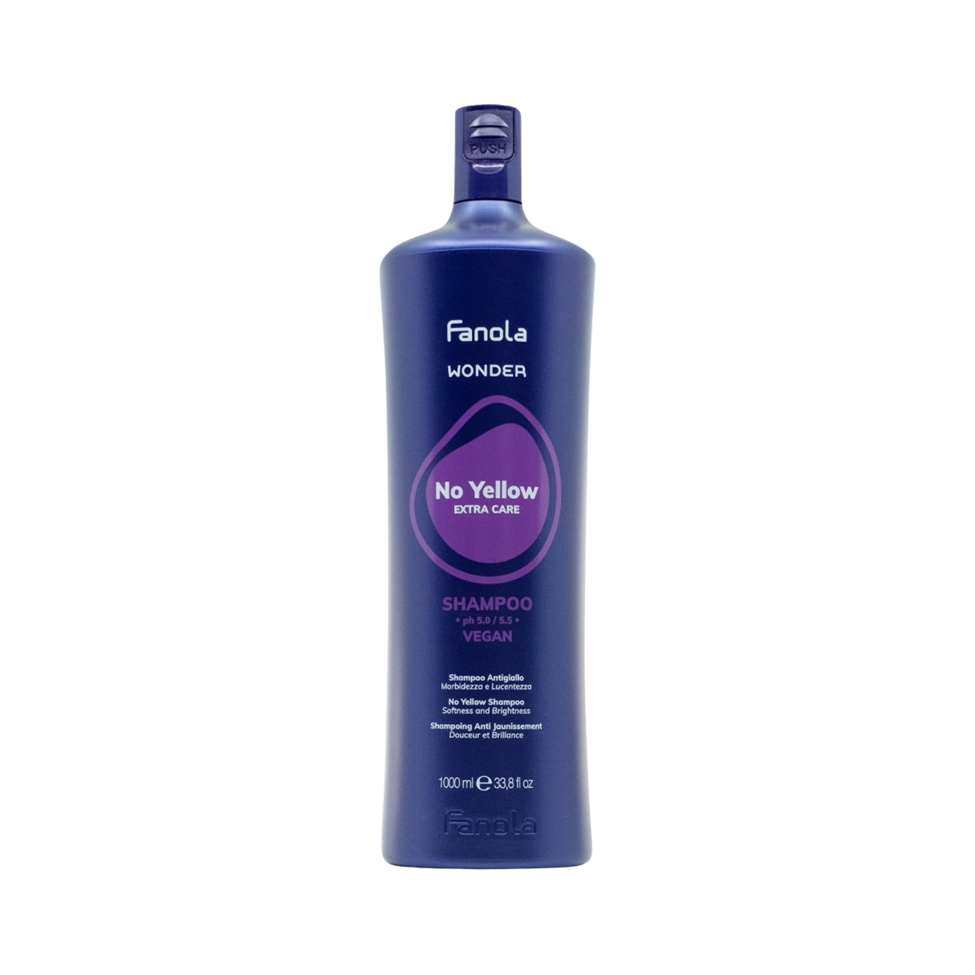 Fanola Wonder No Yellow, Anti-Gelbstich-Shampoo, 1000 ml