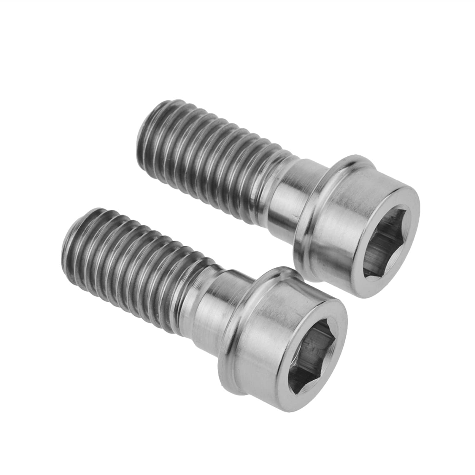 2 pièces M10 X 25mm 1.5mm pas M10 * 25mm 1.25mm pas moto titane Ti boulons vis for Ducati vélo frein cyclisme boulon(25MM P1.5_M10)