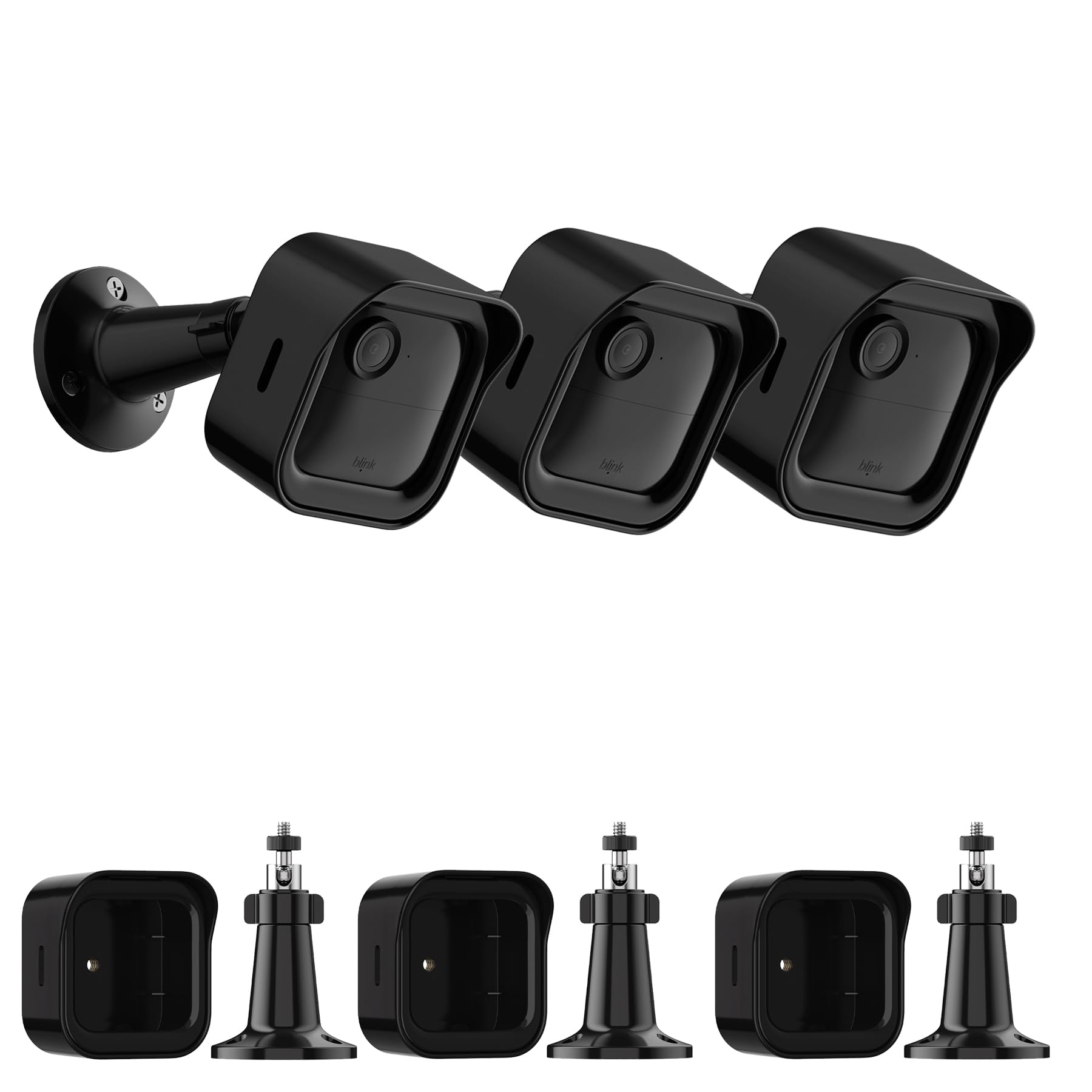 Wall Mount Compatible with Blink Outdoor Camera - Weatherproof Protective Housing for All - New Outdoor 4 (4th Gen) & (3rd Gen), 360° Adjustable Bracket for Security Camera System, 3 Pack