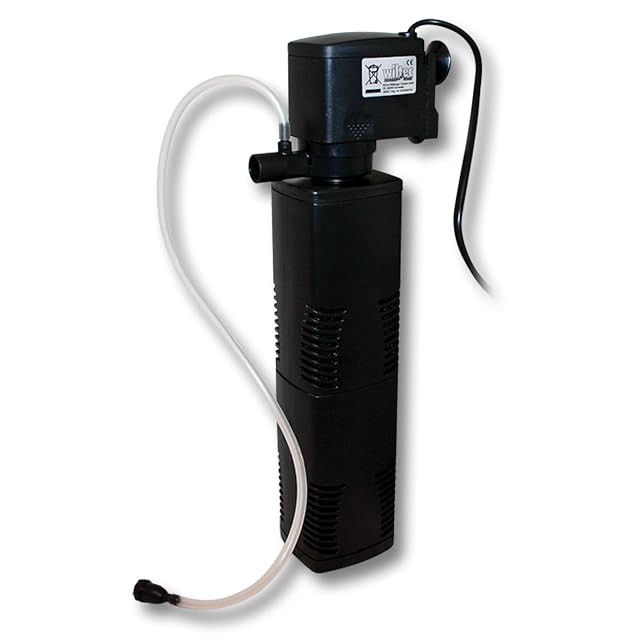 SunSun JP-023F Bomba de flujo 1000l/h 16W bomba de acuario con filtro 2 etapa y boquilla giratoria de 45º…
