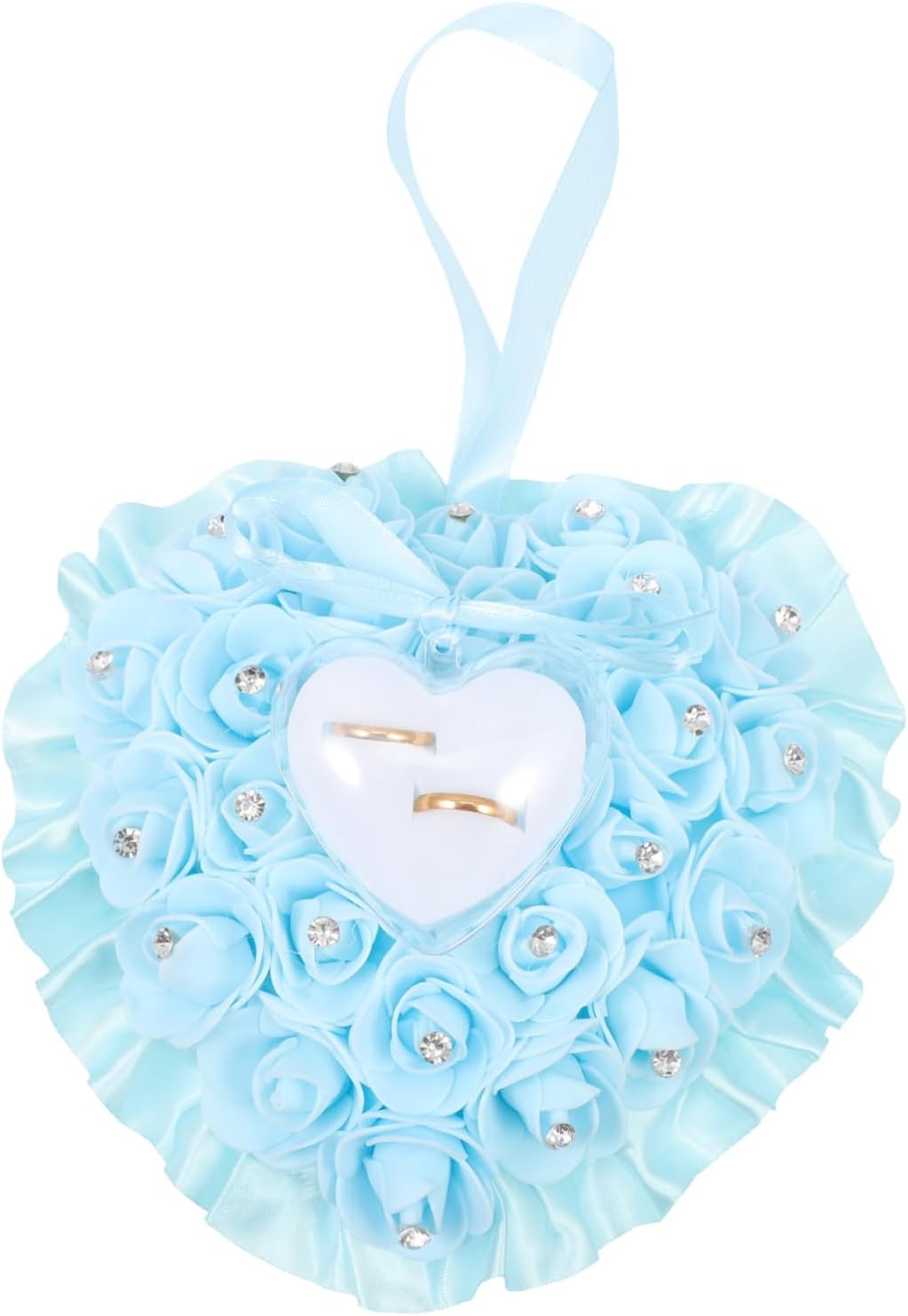 ERINGOGO Ring Ring Box Bolsters Pillows Pink Ring Flower Pillow Ring