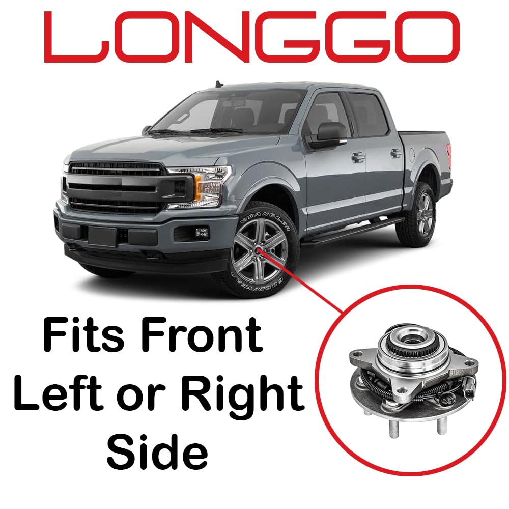 Front Wheel Bearing & Hub Assembly with ABS, 6 Lug - Fits 2018-2020 Ford F-150 4WD (Excludes Raptor) - Replacement for 515177