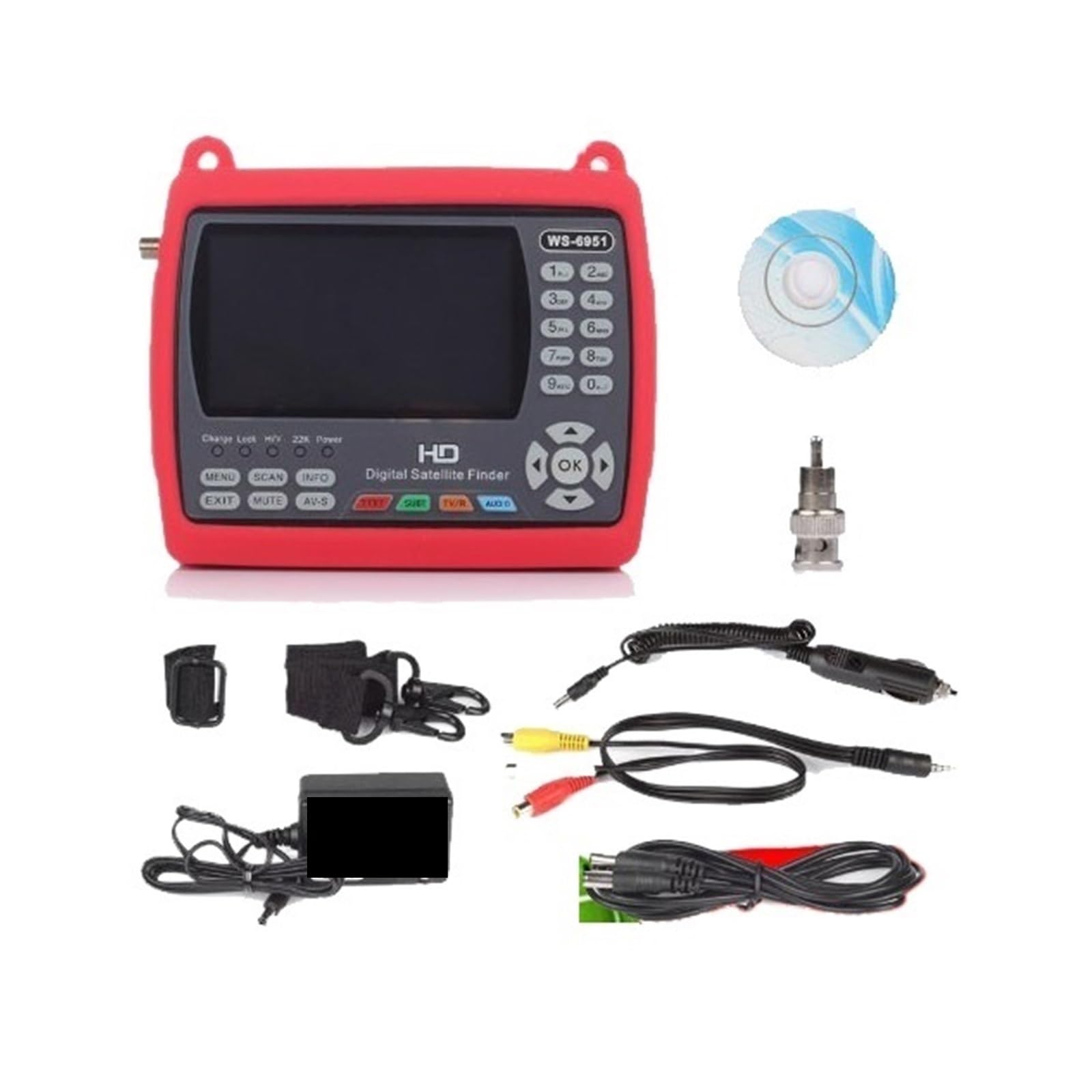 LNHHG WS-6951 Hanadheld Sat Finder Dvb-s2 4.3 Inch TFT Satellite DVB-S2 Meter