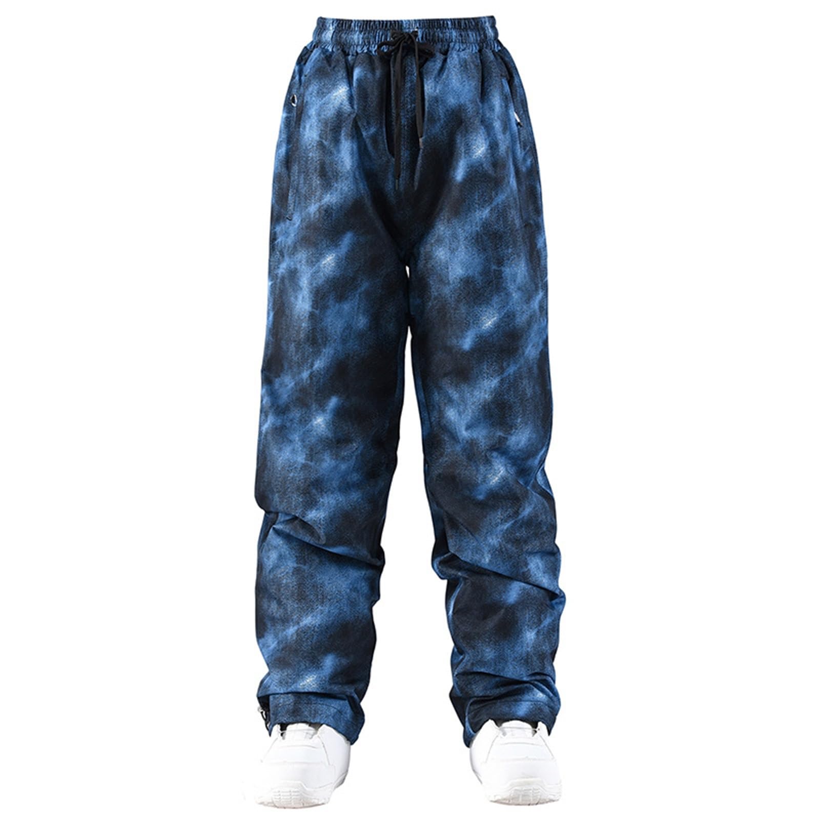 Sunnyuk Pantaloni Snowboard Uomo Pantaloni Taglie Forti Snowboard Tuta Sci Montagna Pantalone Curvy Invernale Salopette da Neve Termici Elasticizzati Impermeabile
