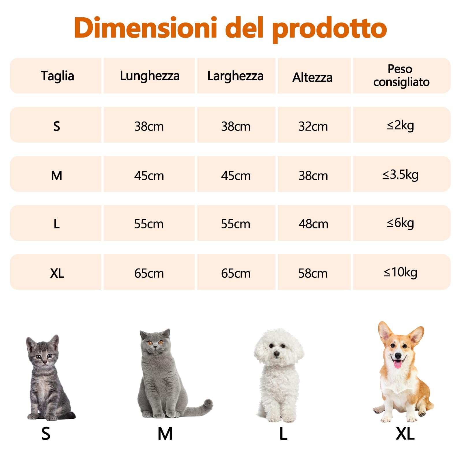 Galatée Cuccia Per Gatti, Graziosa Cuccia Per Gatti e Cani a Forma Di Igloo Con Cuscino Rimovibile, Comoda Tenda Triangolare Per Animali Domestici, Caldo Nido Per Animali Domestici(XL, Marrone)