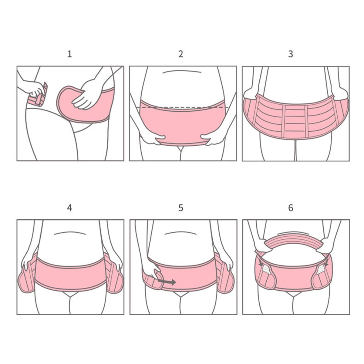 Cintura per maternità Cintura di Supporto per Gravidanza Supporto per la Schiena Lombare Fascia per la Vita Tutore per Pancia Regolabile Protezione(Nero-L)