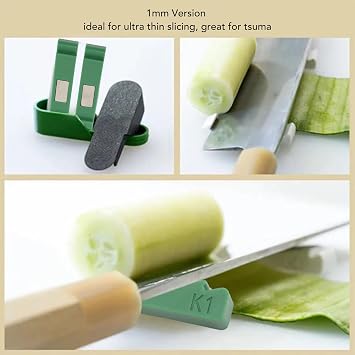 Ultrathin Sectioning Aid, 3 Size Magnetic Ultra Thin Vegetable Sheet Cutter Slicer Food Kitchen Cutting Aid Gadgets Tool for Fruits and Vegetables